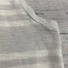 Madewell White Gray Striped Tank Top T-Shirt Women Size M