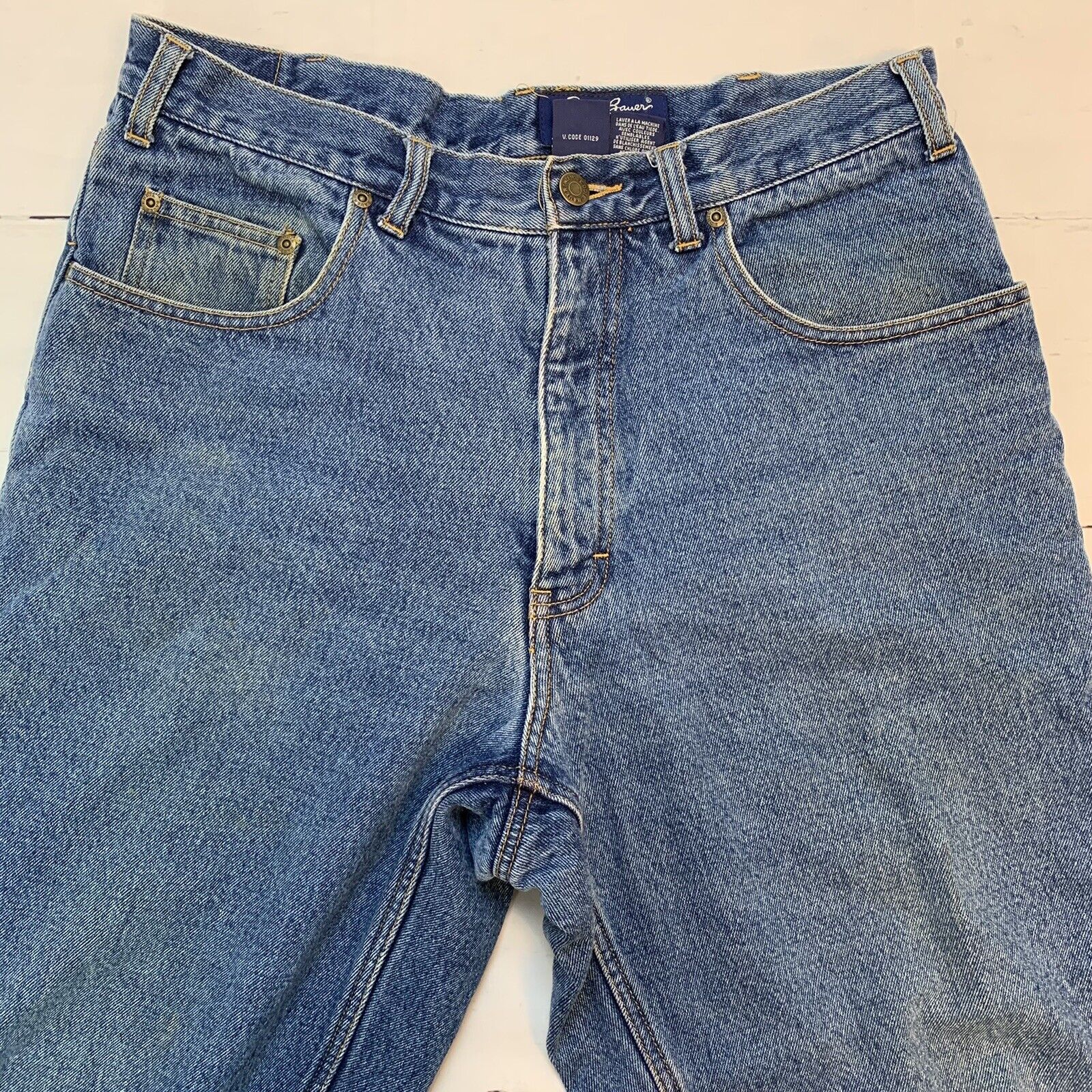 Eddie Bauer Men's H2Low Flex Flannel-Lined Jeans, Slate Blue, 33W