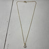 Tewiky Gold Chain Necklace Layering Jewelry Single Rhinestone Minimal NEW