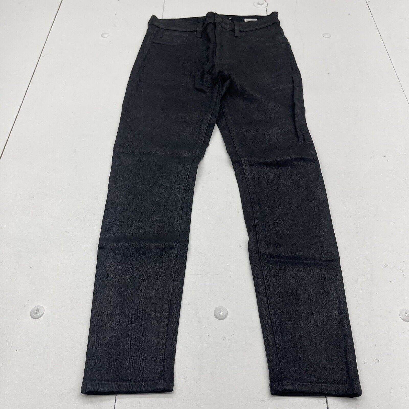 Hudson Nico Super Skinny Black Coated Jeans Women’s Size 29