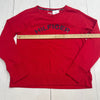 Tommy Hilfiger Sport Red Spellout Long Sleeve Sweater Women’s Size Large