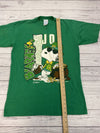 Vintage Schulz Joe Blarney Snoopy &amp; Woodstock Green Single Stitch Shirt Size M