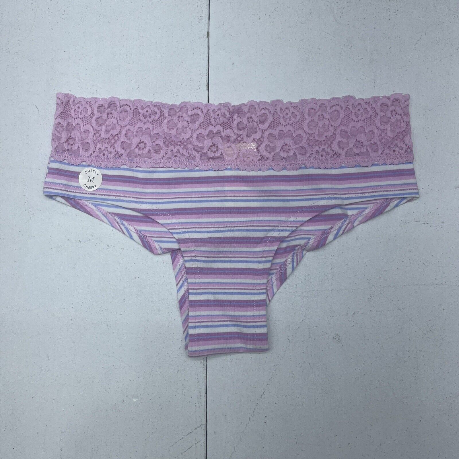 Aeropostale Pink Striped Cheeky Panties Women's Size Medium NEW - beyond  exchange