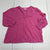 Time And Tru Pink V Neck Blouse Women’s Size Medium