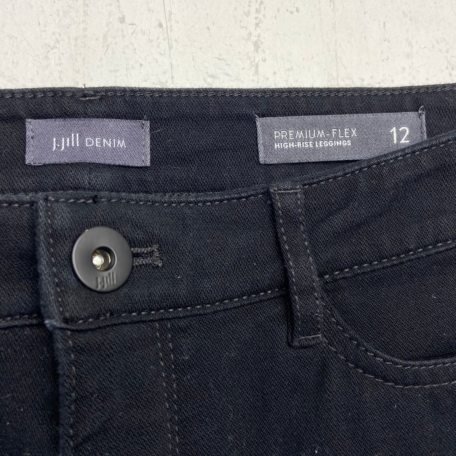 J Jill Black Denim Jeans High Rise Skinny Leggings Premium Flex Women -  beyond exchange