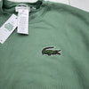 Lacoste Khaki Green Loose Fit Crocodile Badge Sweatshirt Unisex Adults L New