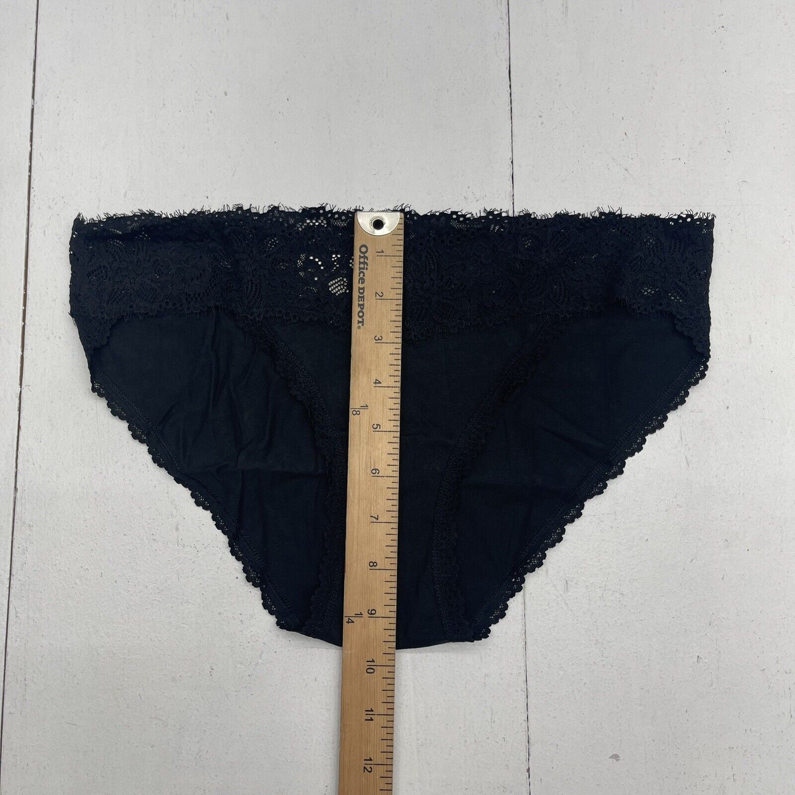 Aerie Black Lace Trim Cheeky Underwear Women's Size Large New - beyond  exchange