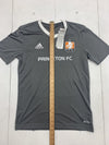 Adidas Mens Gray Princeton FC Graphic Soccer Shirt Size Small
