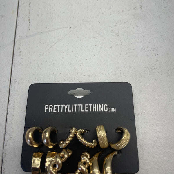 Gold Double Hoop Earring Cuff Multi-Pack | PrettyLittleThing KSA