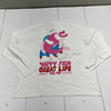 Arket &amp; Yuk Fun White Rabbit Print Long Sleeve T-Shirt Mens Size Large NEW