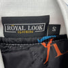 Royal Look White Snap Up Nylon Bomber Jacket Miami Men Size Small NEW