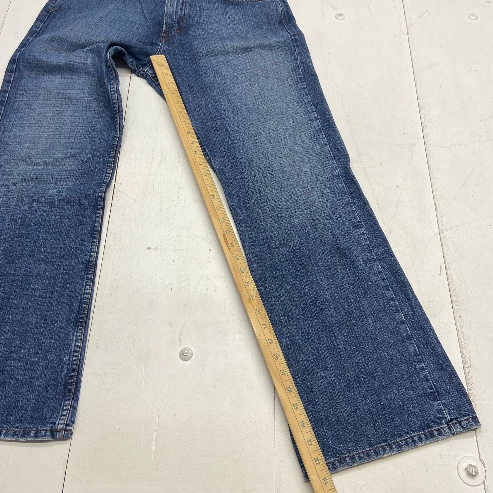 Lucky Brand Blue Denim Boot Cut Jeans Men Size 34 Made In USA Gene
