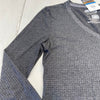 Adidas Aeroknit Charcoal Grey Long Sleeve Jersey Shirt Women’s Size Medium *