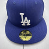 New Era Blue LA Dodgers Performance Fitted Hat Mens Size 7