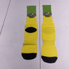 Starry Lemon Lime Green &amp; Yellow Crew Socks Adults OS New
