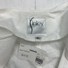 Finley Womens White Ruffle Zip up Size XL
