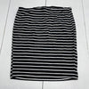 Shein Black White Stripe Pencil Skirt Women’s Size Large