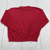 Vintage Velva Sheen Red Knit Kansas Jayhawks Sweater Mens Size XL
