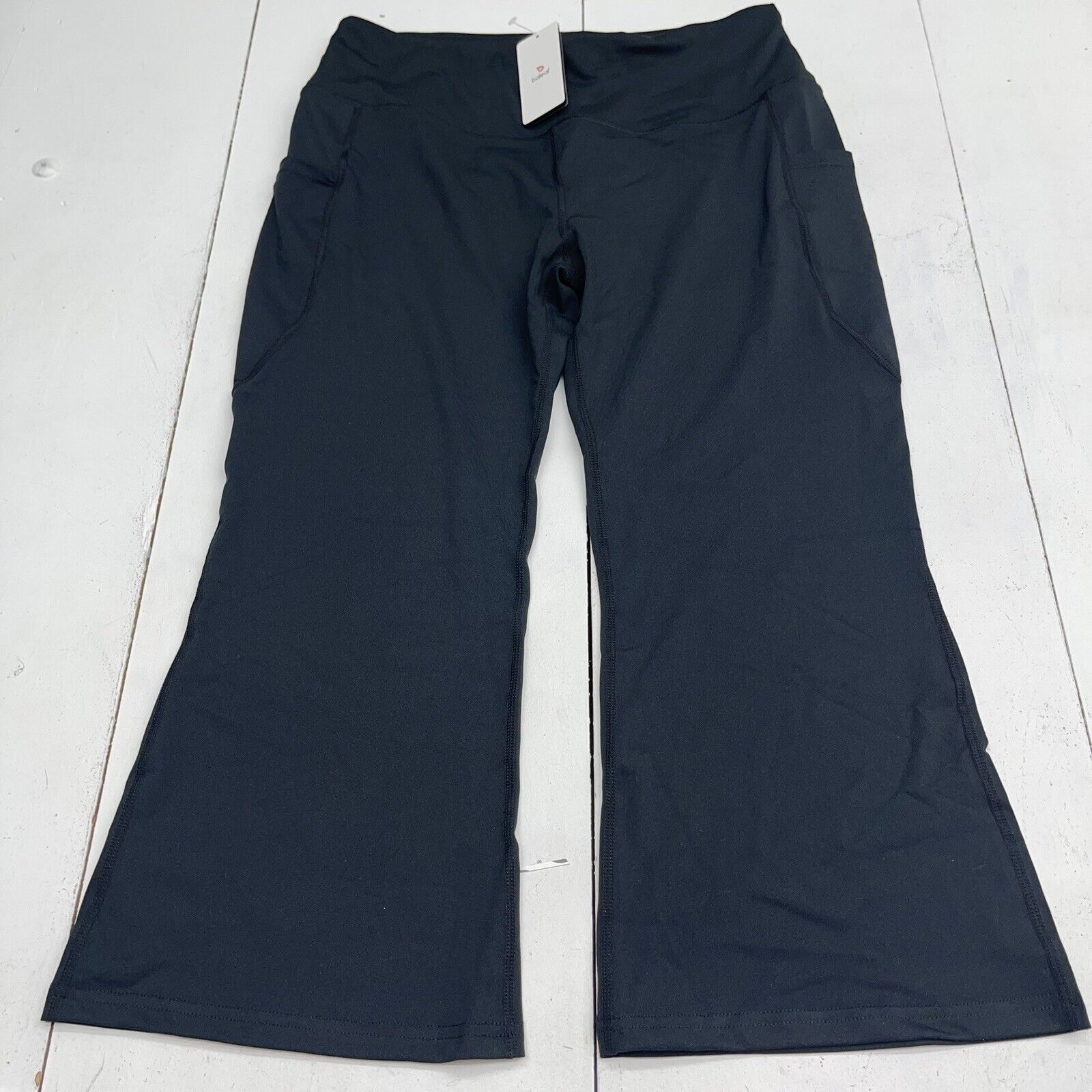 Baleaf Black Capri Side Pocket Activewear Leggings Women's Size