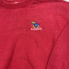 Vintage Velva Sheen Red Knit Kansas Jayhawks Sweater Mens Size XL