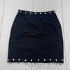 Saint Laurent Black Studded Heart Mini Skirt Women’s Size Large