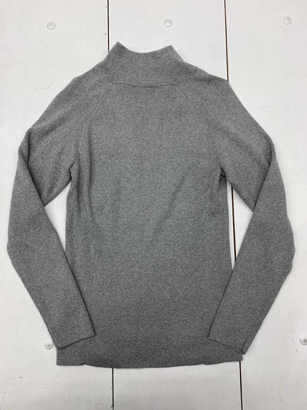 Polo Ralph Lauren Womens Grey 1/4 Zip Pullover Sweater Size Large