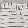Loft White Blue Striped Sleeveless T-Shirt Blouse Women Size L Petite NEW
