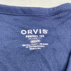 Orvis Blue Perfect V-Neck Short Sleeve T-Shirt Women Size Medium Relaxed Fit NEW