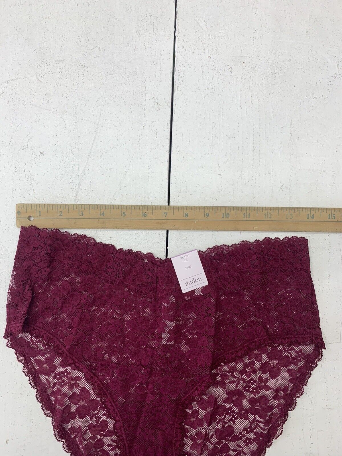 Women's All Over Lace Thong - Auden Violet Size Large Size L