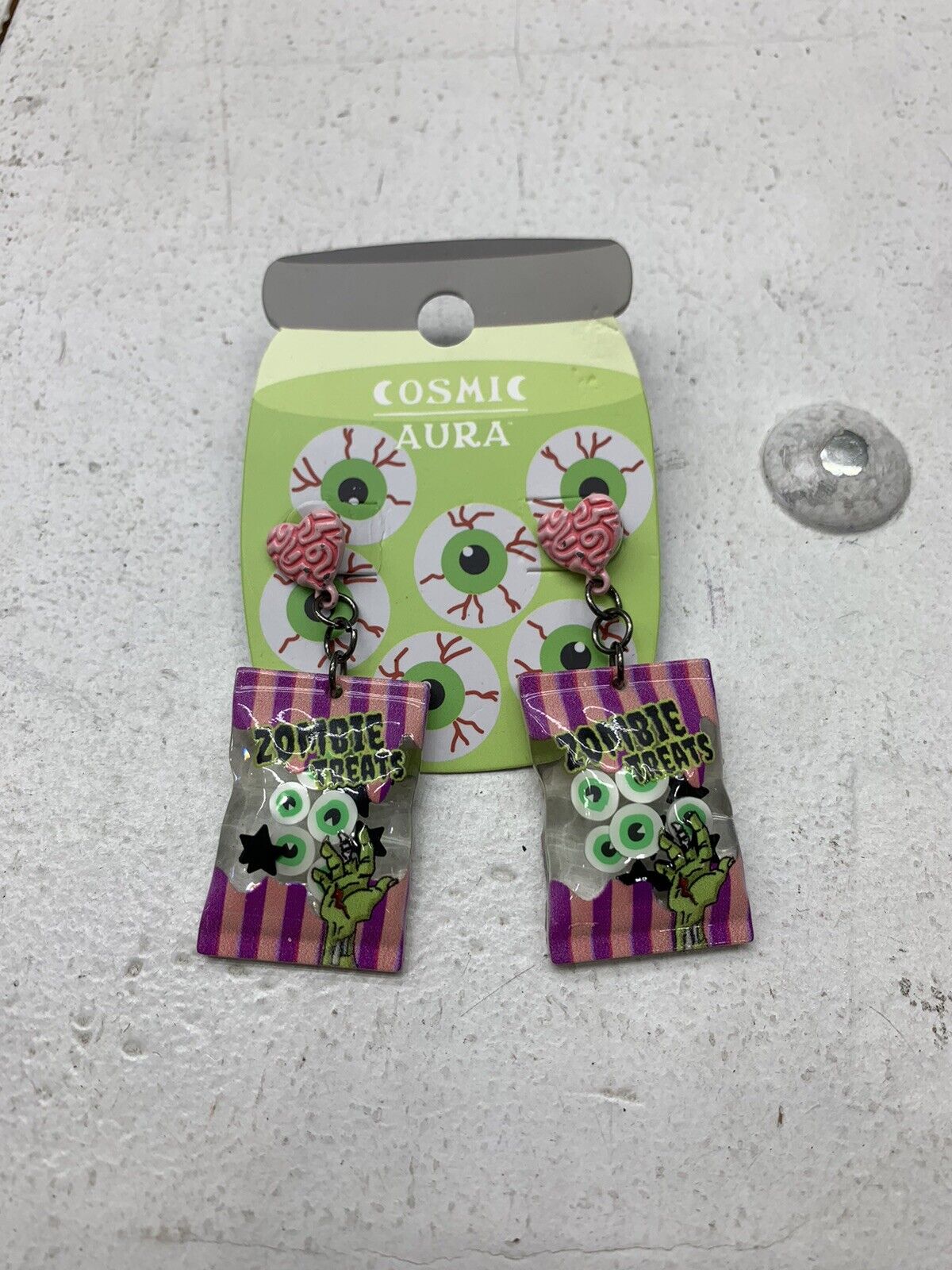 Cosmic Aura ER zombie Treat Bag Drops Earrings