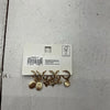 Old Navy Gold-Plated Dangling Huggie Hoop Earrings 3 Pack NEW