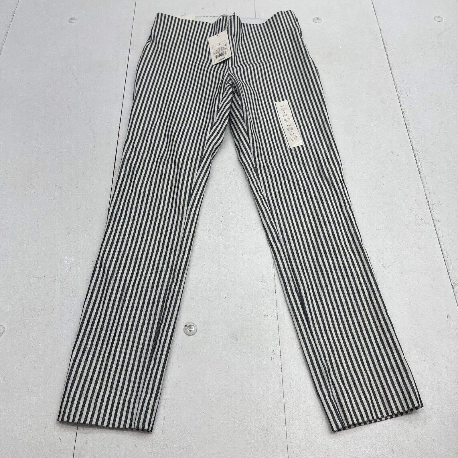 A New Day Black White Stripe Skinny Ankle Pants Women's Size 2 New Def -  beyond exchange