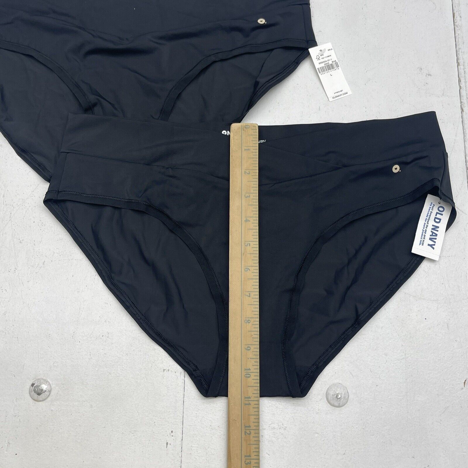 Old Navy Black Maternity No Show Low Rise Bikini Underwear 2 Pack Wome -  beyond exchange