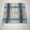 Dior White &amp; Blue Leopard Printed Square 70 Scarf Women&#39;s One Size NEW