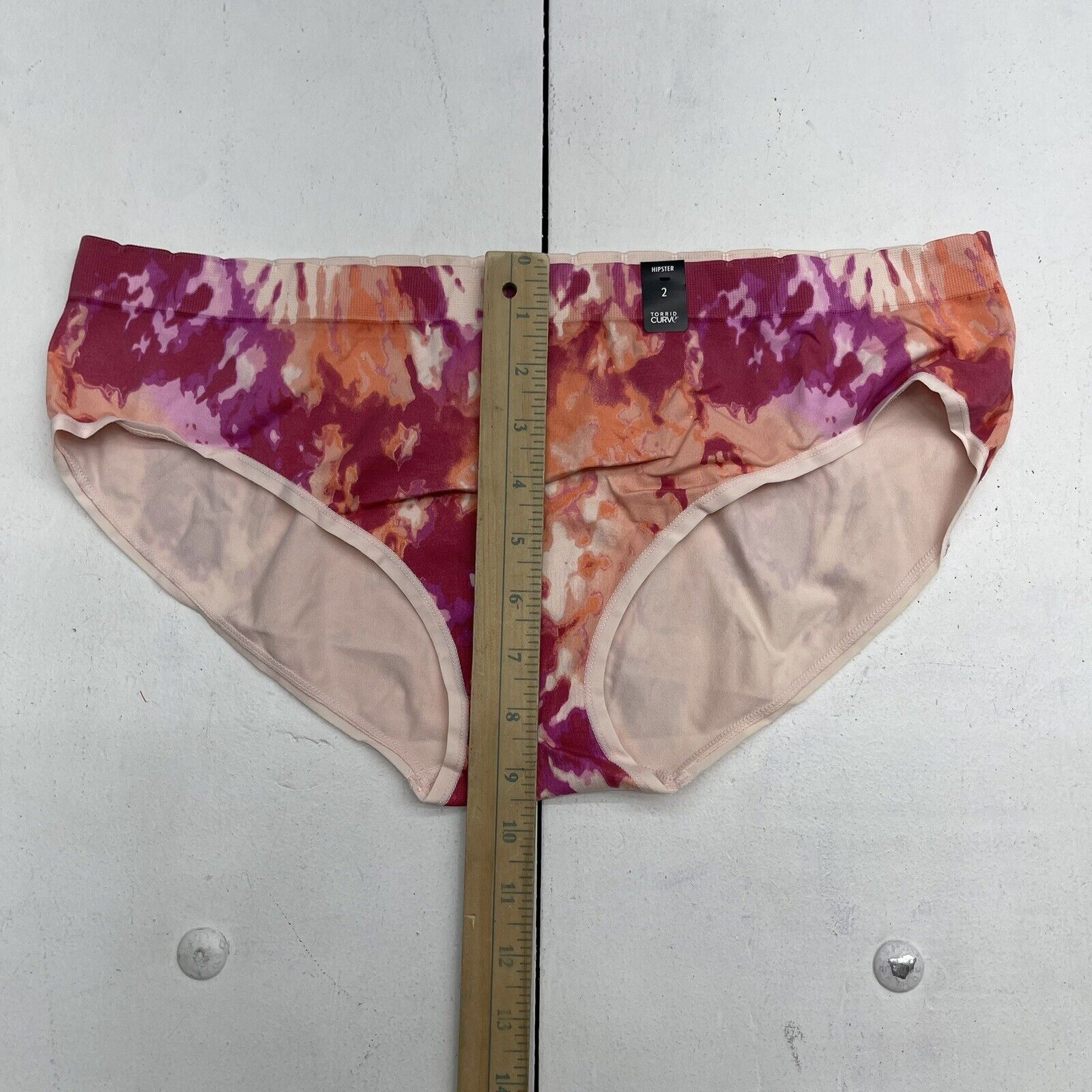 Torrid Curve Hipster Pink Orange Tie Dye Underwear Women's Size 2