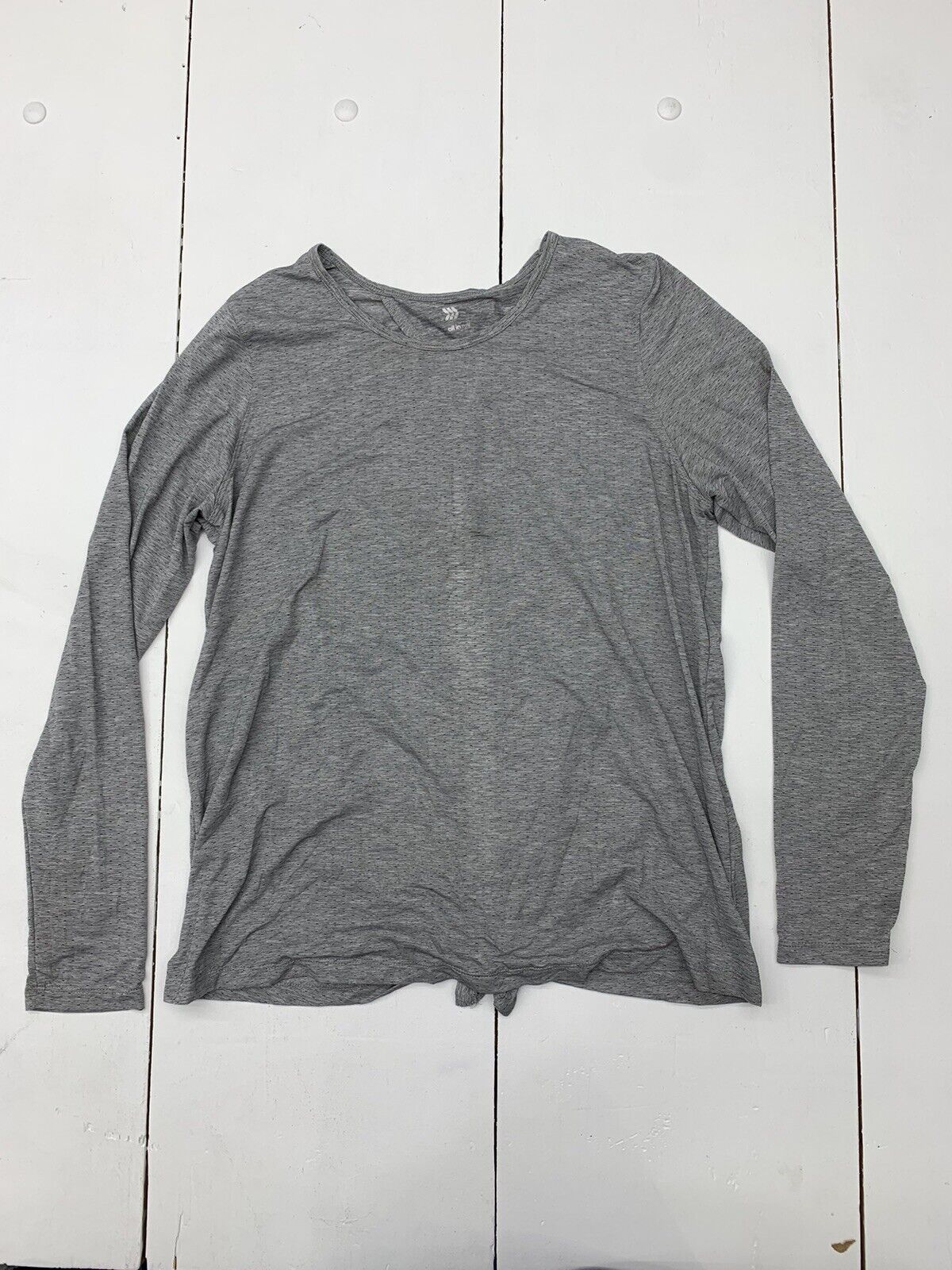 All in Motion Womens Grey Long Sleeve Athletic Shirt Size Large - beyond  exchange