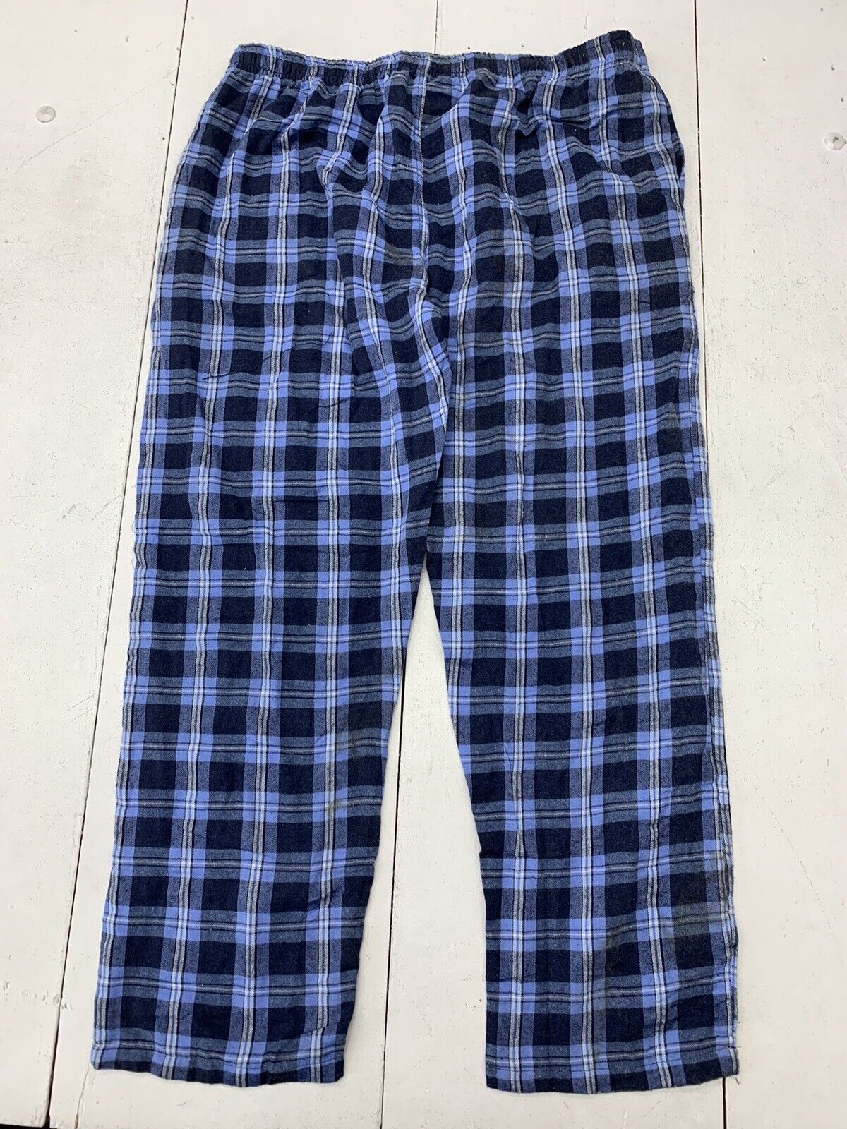 Real Essentials Womens Blue Plaid Pajama Pants Size XL - beyond