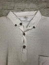 Vintage d’Stilo White Knit Short Sleeve Shirt Elastic Waist EUR Size 46 Men L *