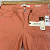 Vintage America Peach Weekend Crop Pants Jeans Women Size 12 / 31 NEW Luxe Fit