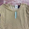 She Sky Boutique Tan Layer Knit Long Sleeve Sweater Ladies Size Small NEW *
