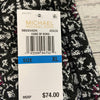 Michael Kors Azalea Black Print Pants Skinny Ankle Woman’s Size XL NEW