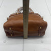 Dooney And Bourke Florentine Cameron Leather Satchel Brown Natural New $428