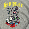 Fifth Loop Gray Graphic Hangover Bear Hoodie Sweatshirt Men Size L