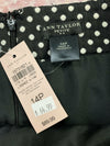 Ann Taylor Black Polka Dot Business Casual Skirt Women’s Size 14 Petite NEW *