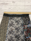 Desigual Multicolored￼ Black Embroidered  Skirt Size 40
