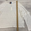 Lucky Brand White Long Bell Ruffle Sleeve Blouse Shirt Women Size XL NEW