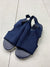 Womens Mesh Dark Blue Slip On Sandals Size 8