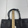Dooney &amp; Bourke East West Medium Tassel Tote Black Pebbled Leather Top Handle