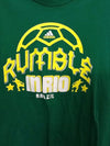 Adidas The Go-To Tee &quot;Rumble In Rio Brazil&quot; Youth Green T-Shirt Size Large L