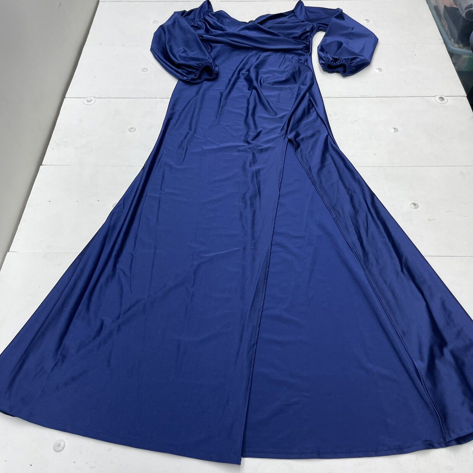 Fashion Nova Navy Blue Denise Off The Shoulder Maxi Dress Women's 1X N -  beyond exchange
